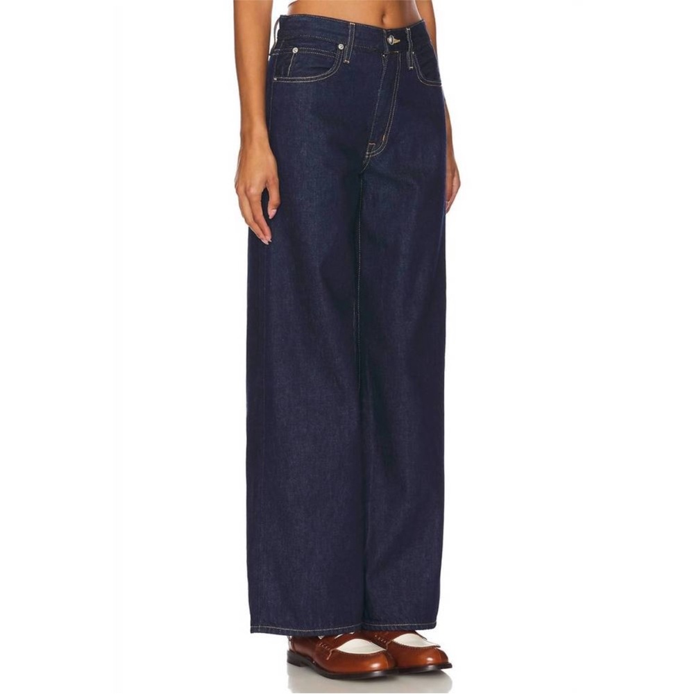 NEW SLVRLAKE selena Wide Leg jean in midnight mile Size 26 - Picture 4 of 10